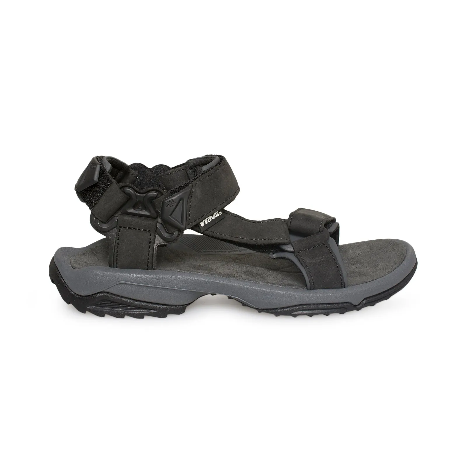 Teva Terra Fi lite Leather Black Sandals - Men's