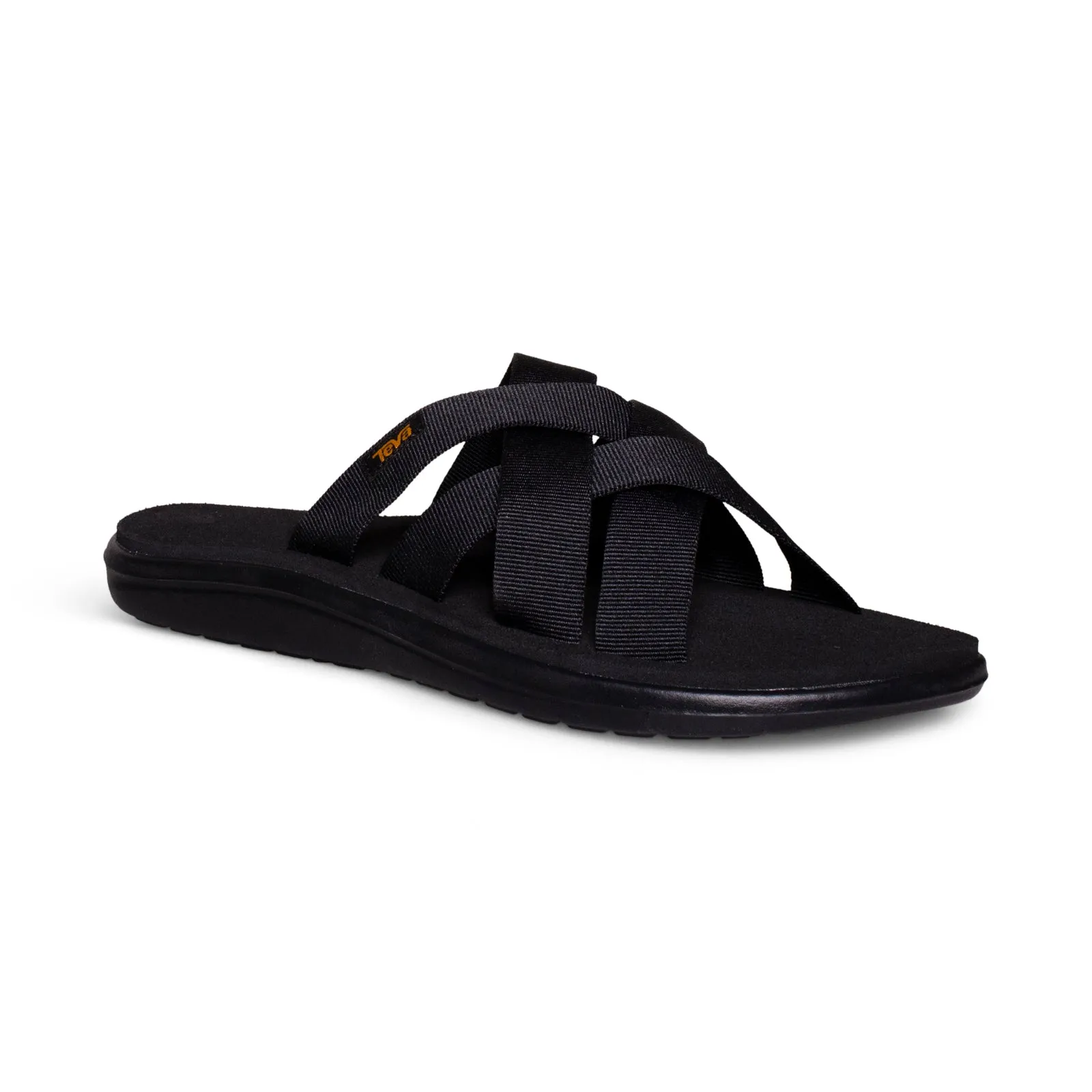 Teva Voya Slide Black Flip Flops - Men's