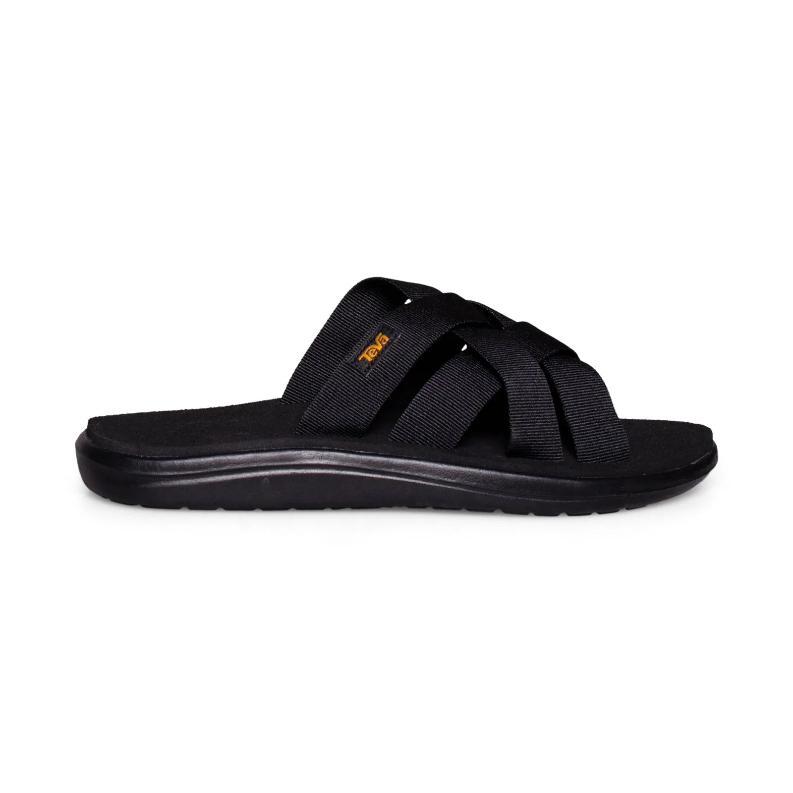 Teva Voya Slide Black Flip Flops - Men's