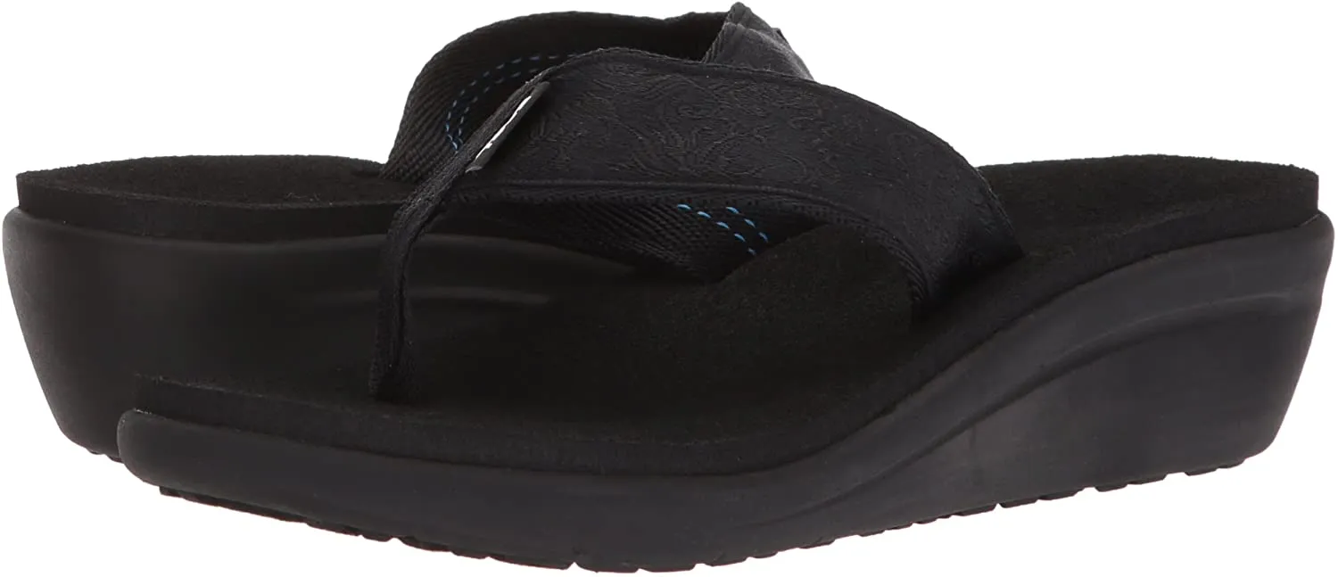 Teva Voya Wedge Motif Blackout Sandals - Women's