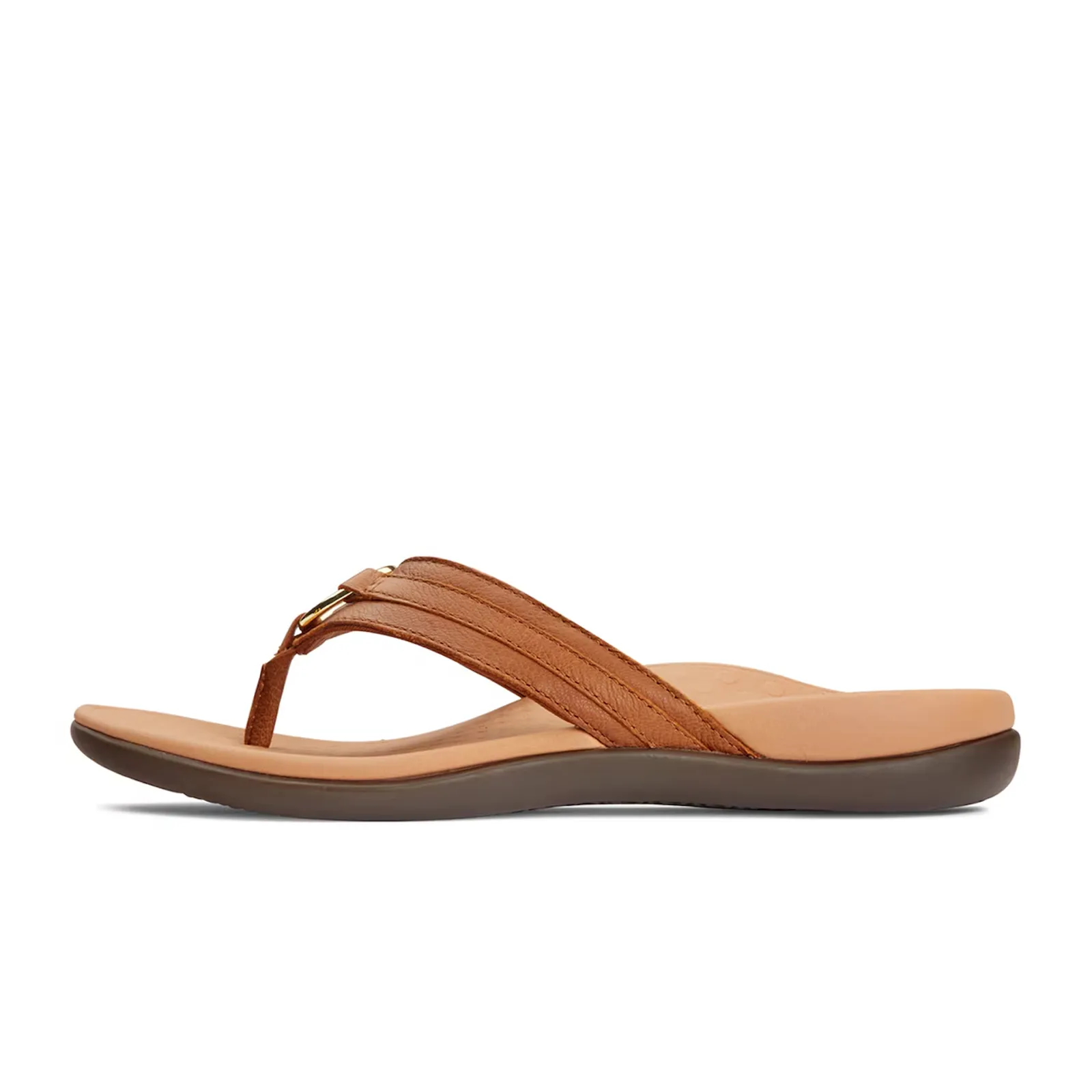 Vionic Aloe Sandal (Women) - Mocha Nappa Leather