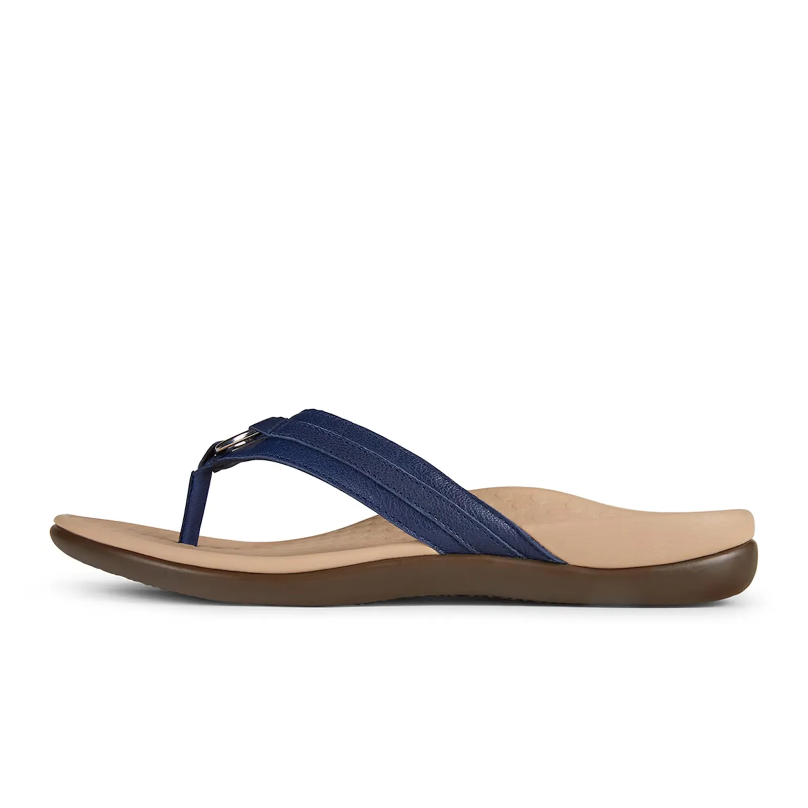 Vionic Aloe Sandal (Women) - Navy Nappa Leather