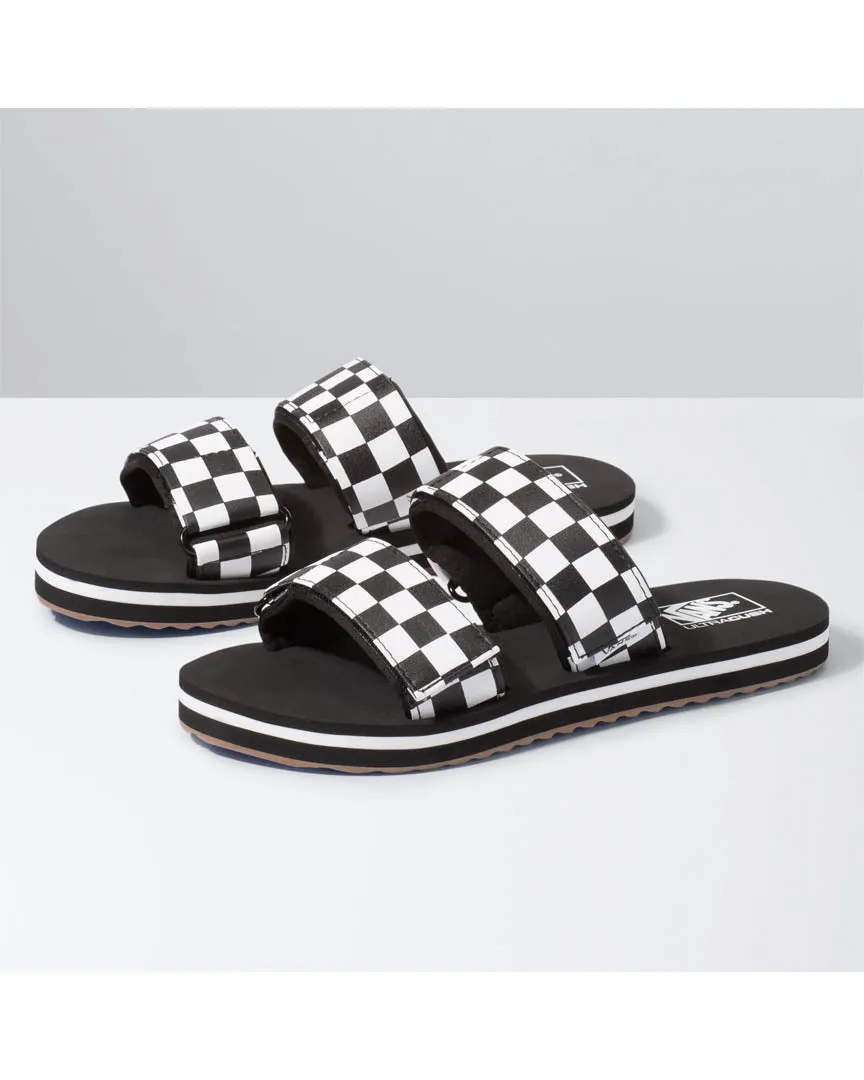 Women Cayucas Slide Sandals - Checkerboard