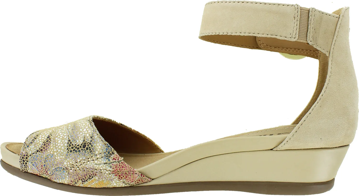 Women's Earth Hera Beige Printed Leather