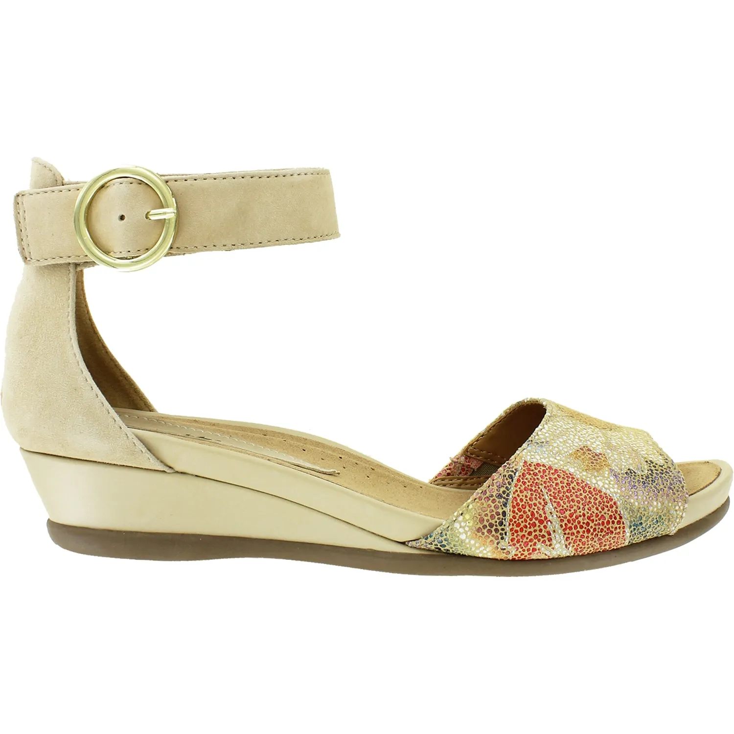 Women's Earth Hera Beige Printed Leather