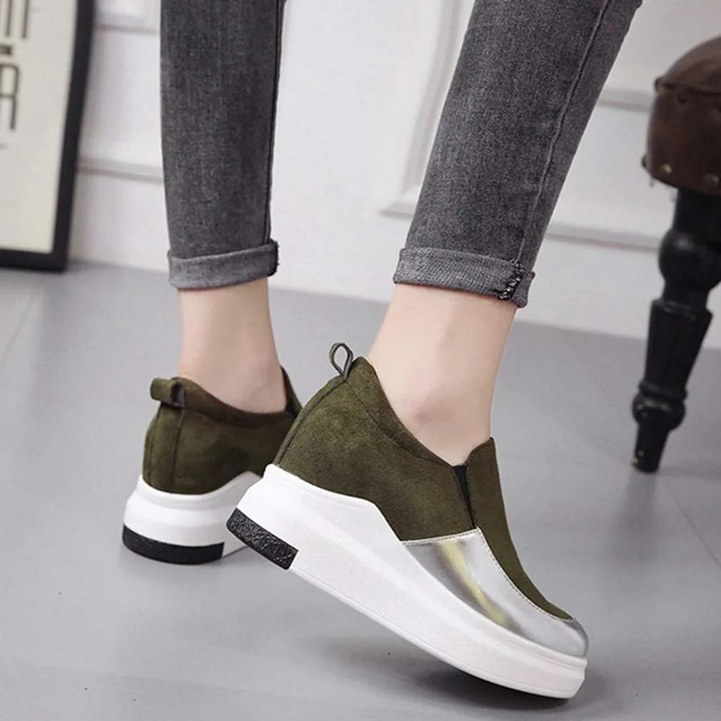 Women's Platform Hidden Wedge Slip-On Shoes & women's casual shoes