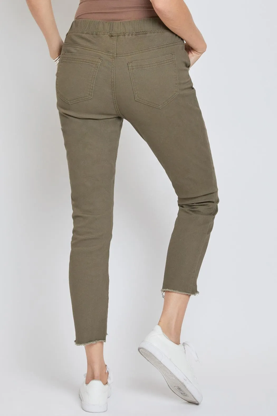 Women's Pull On Pants With Dog Bite Hem