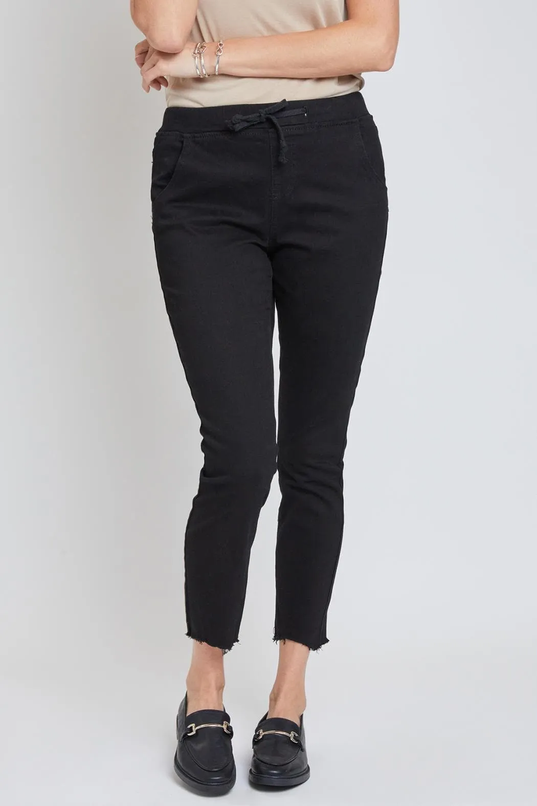 Women's Pull On Pants With Dog Bite Hem