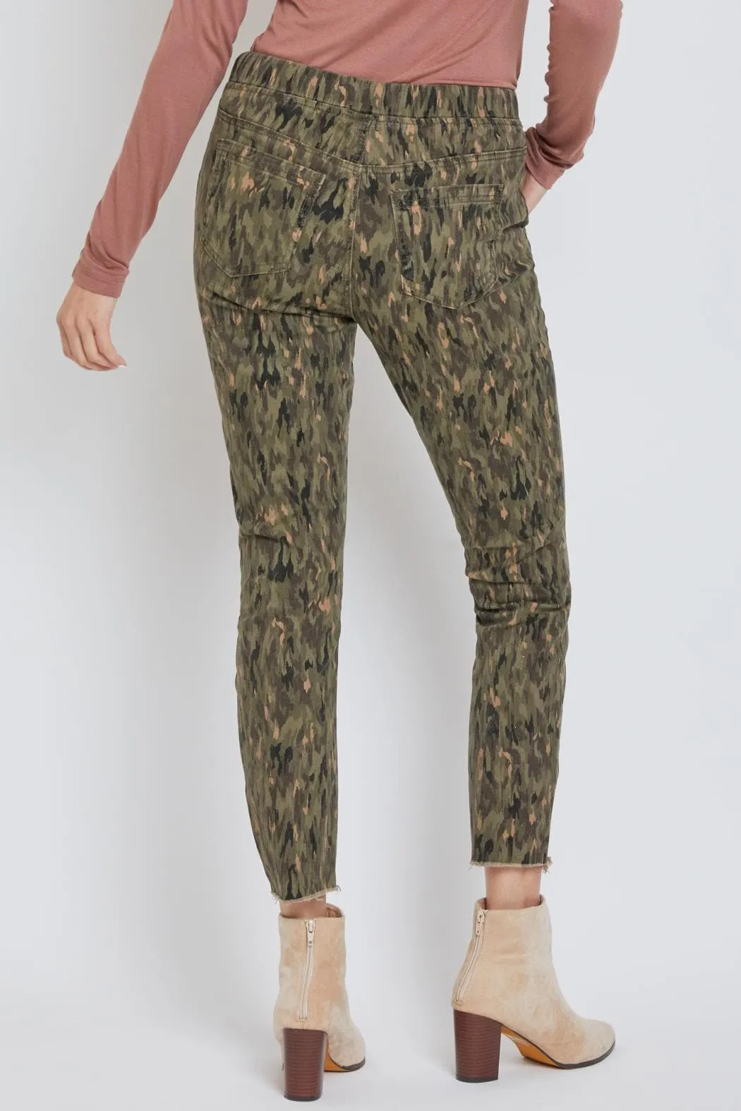 Women's Pull On Pants With Dog Bite Hem