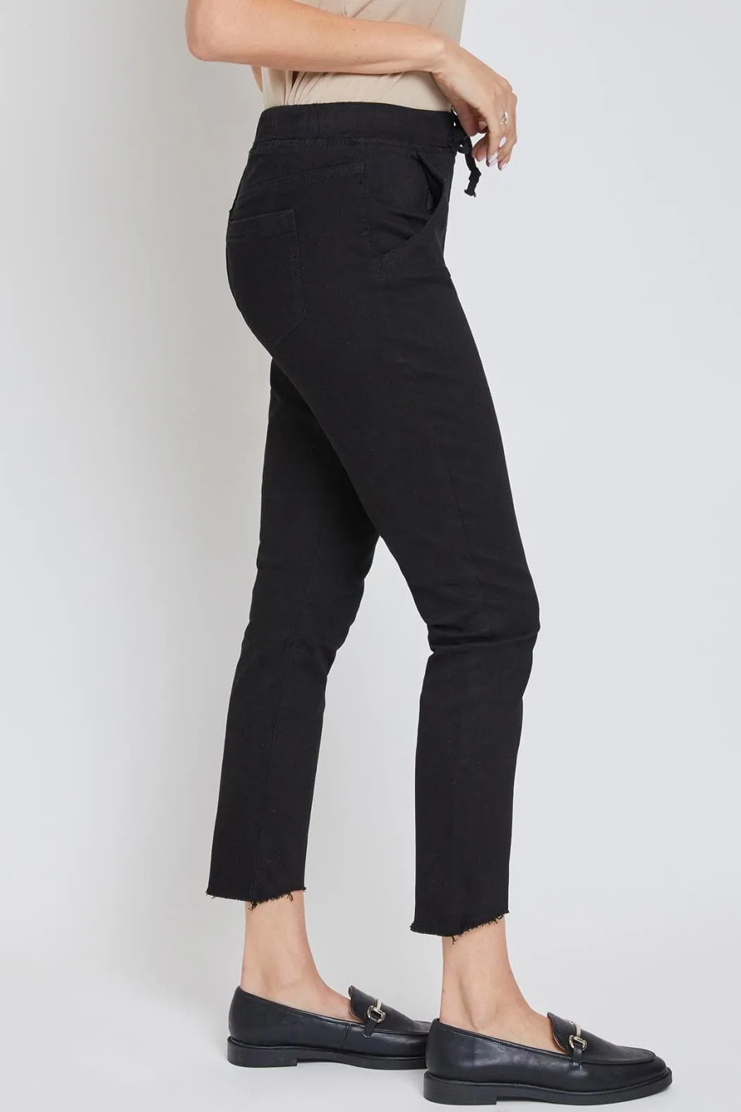 Women's Pull On Pants With Dog Bite Hem