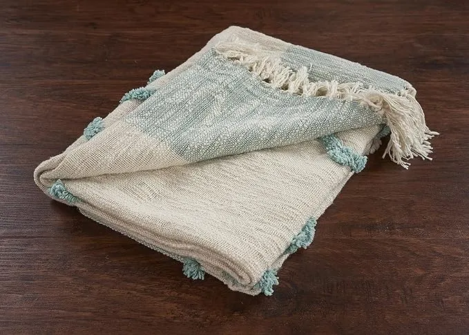 Woven Organic Cotton Throw Blanket