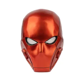 Xcoser Titans Season 3 Red Hood Helmet Resin without Lights Deluxe Edition for Halloween Cosplay Red V2