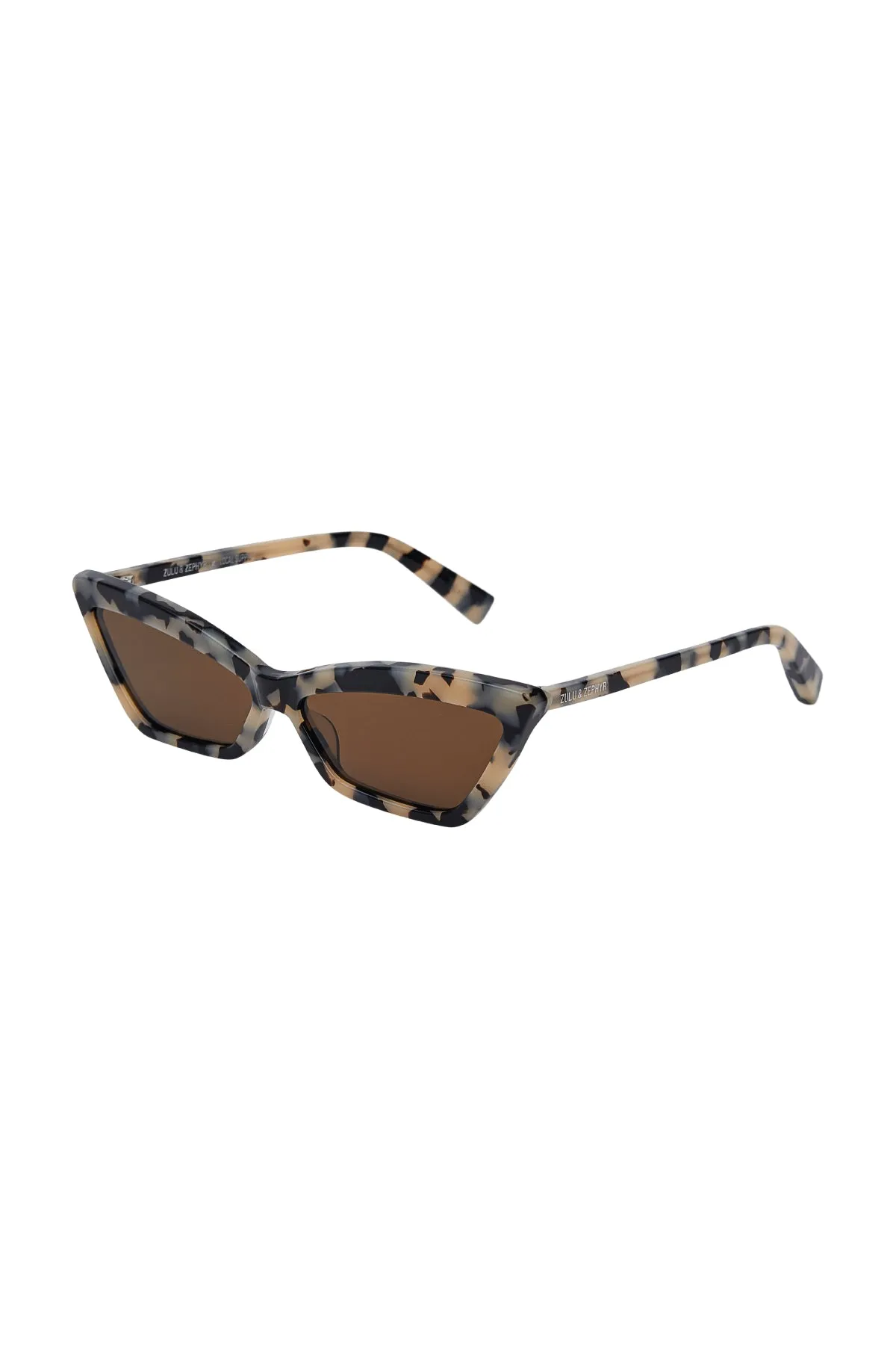 Zulu & Zephyr x Local Supply - Slim Cat Eye Sunglasses - Tortoise